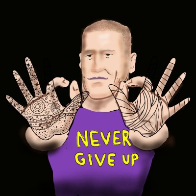 John Cena..  never give up  | J-O-C | Digital Drawing | PENUP