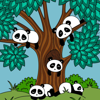 i feel as tired as these pandas look | Zenovia | Digital Drawing | PENUP