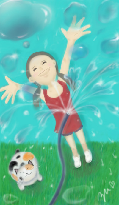 水遊び Water play  물놀이2 | azu | Digital Drawing | PENUP