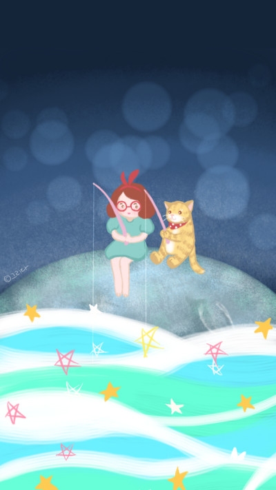 Fishing stars | greeda | Digital Drawing | PENUP