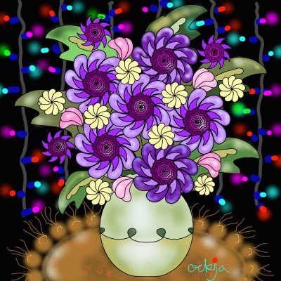 Heart beating flowers♡ | ockja | Digital Drawing | PENUP