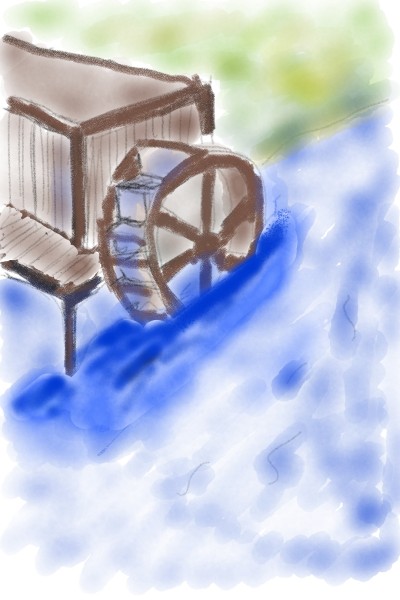 Watermill  | isaac | Digital Drawing | PENUP