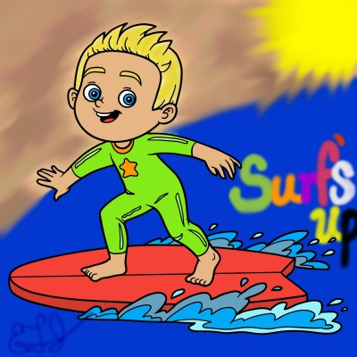Surf's Up | Erica | Digital Drawing | PENUP