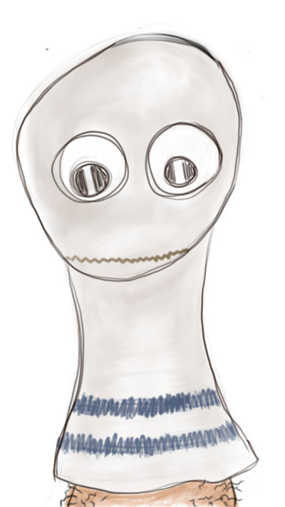 Sock puppet's self realization  | Muddyboots | Digital Drawing | PENUP