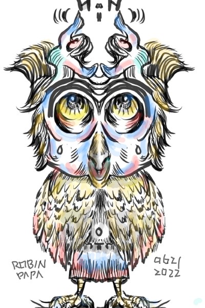 Dancing Hair : OWL My God  | RobinPAPA | Digital Drawing | PENUP