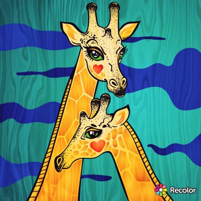giraffe couple ♡ | Zenovia | Digital Drawing | PENUP