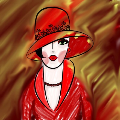 Red lady  | Axolotl | Digital Drawing | PENUP