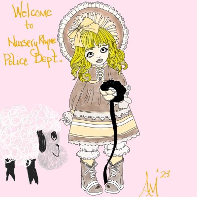 Little Bo Peep..... lost sheep. Found by PD. | angiefender | Digital Drawing | PENUP