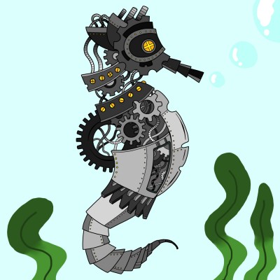 robot seahorse | Snoopy | Digital Drawing | PENUP