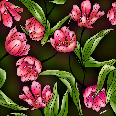 Flowers  | Monica.Baumann | Digital Drawing | PENUP