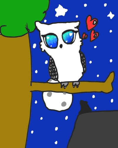 Snowy the owl | Foxy | Digital Drawing | PENUP