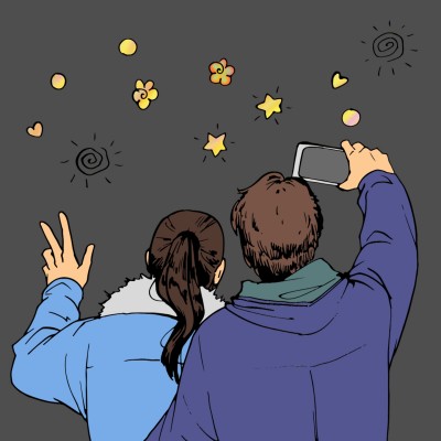 Couple Stargazing | Bowlnmike | Digital Drawing | PENUP