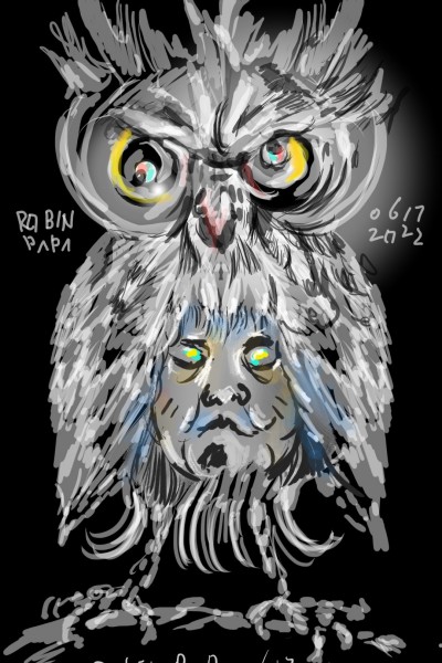 OWL Face . | RobinPAPA | Digital Drawing | PENUP