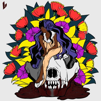 Lady on the Skull | Lika | Digital Drawing | PENUP