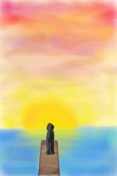 Sunset | Pizza | Digital Drawing | PENUP