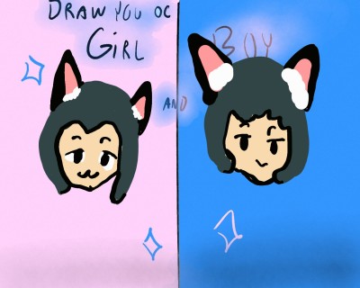 My OC in female and male | CrystalFairy | Digital Drawing | PENUP
