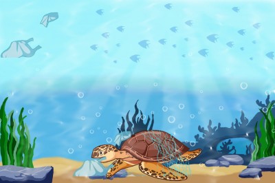Save Turtle | Susmitha | Digital Drawing | PENUP