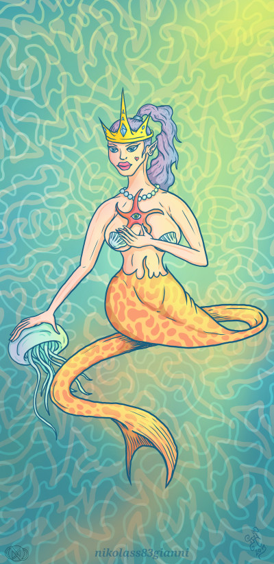 mermaid by nikolass  | nikolass83 | Digital Drawing | PENUP