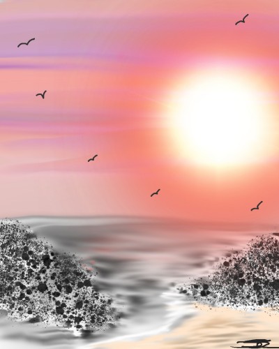 Sunset | sha | Digital Drawing | PENUP
