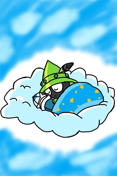 구름위에 자고있는 다크로빈 | ParkYeJin | Digital Drawing | PENUP