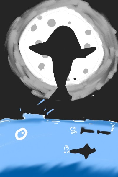Shark Leaping out of the Sea | Crystal | Digital Drawing | PENUP