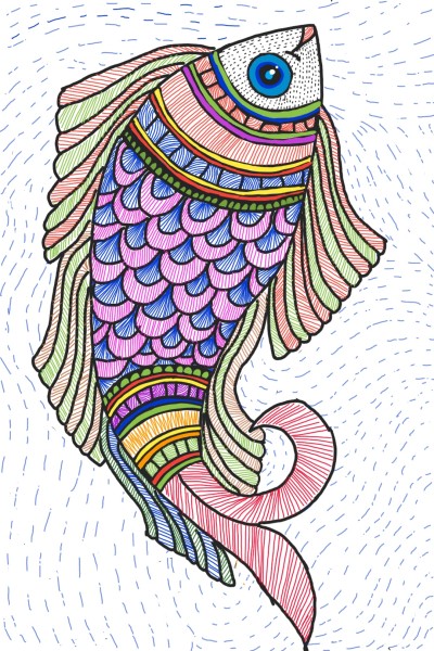 Fish Mandala  | Sylvia | Digital Drawing | PENUP