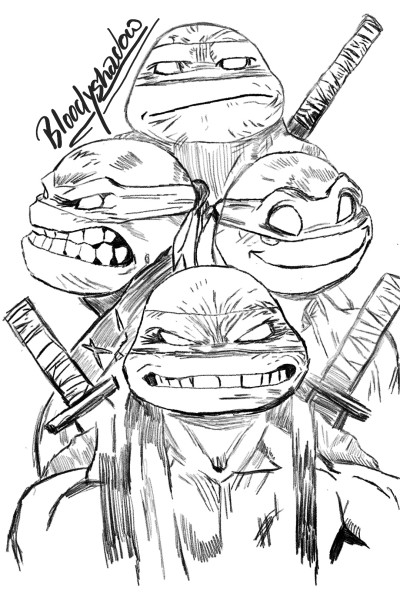 Ninja Turtles  | Bl00dyShadow | Digital Drawing | PENUP