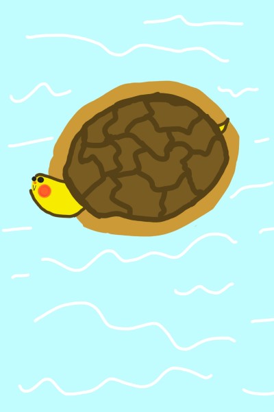 turtle swimming | PotatoArt | Digital Drawing | PENUP