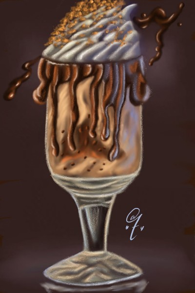Vanilla Chocolate Icecream  | AT1 | Digital Drawing | PENUP