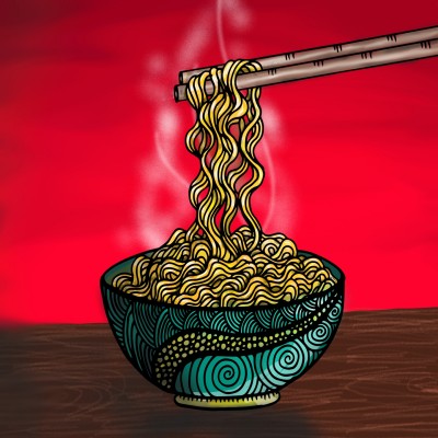 Steaming hot noodles | Sylvia | Digital Drawing | PENUP