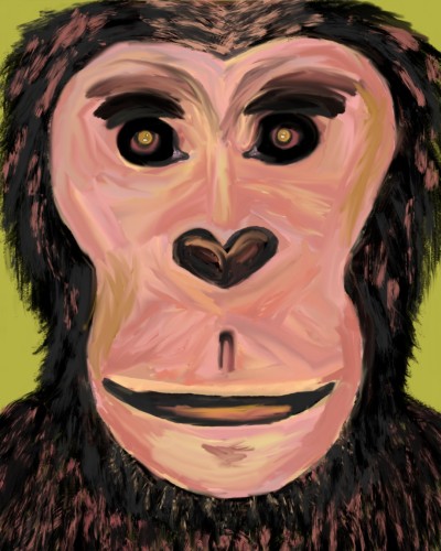 Портрет обезьяны | Olechka | Digital Drawing | PENUP