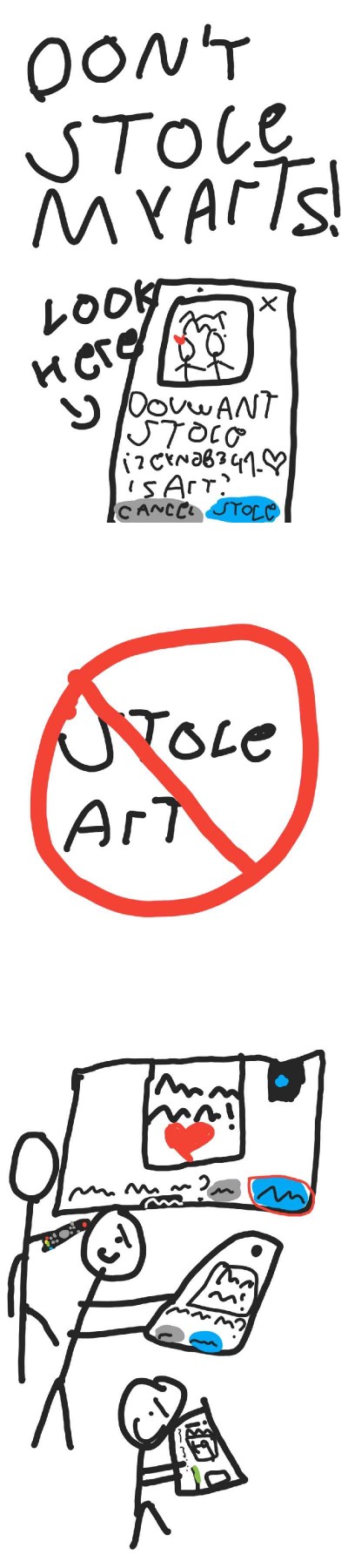 Don't stole my arts!!!!! | Izeyneb341_Love | Digital Drawing | PENUP