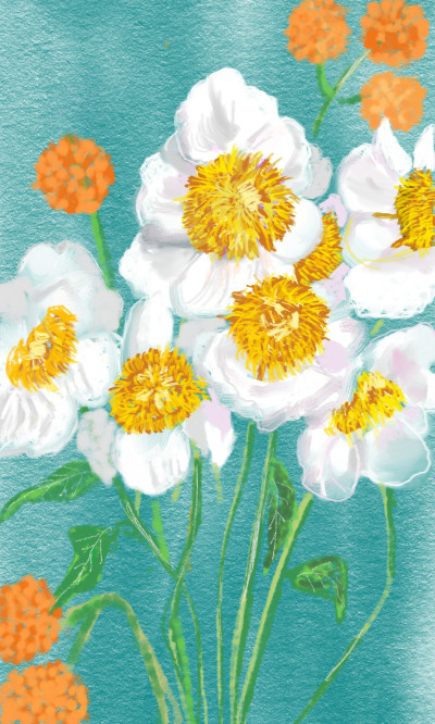 꽃 | sunny | Digital Drawing | PENUP