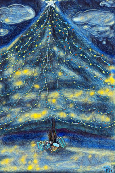 "Starry Night Gifts"  | RebelHarrell | Digital Drawing | PENUP