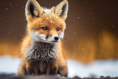 fox in the snow  | fenton | Digital Drawing | PENUP