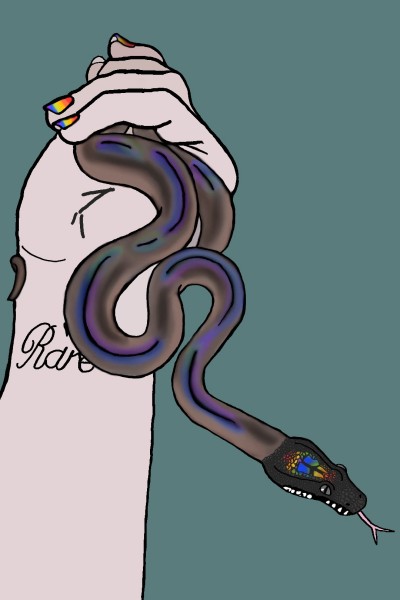 Onyx the White-Lipped Python | michaela.135 | Digital Drawing | PENUP