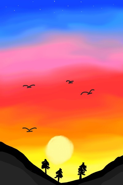 sunset | musyaffa | Digital Drawing | PENUP