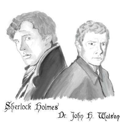 Holmes and Watson | sherlock | Digital Drawing | PENUP