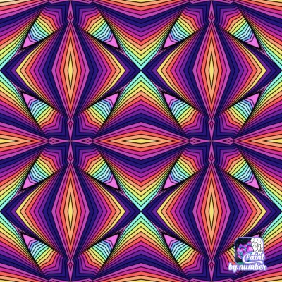 Simetria Pintar por número | Dibujo | Digital Drawing | PENUP