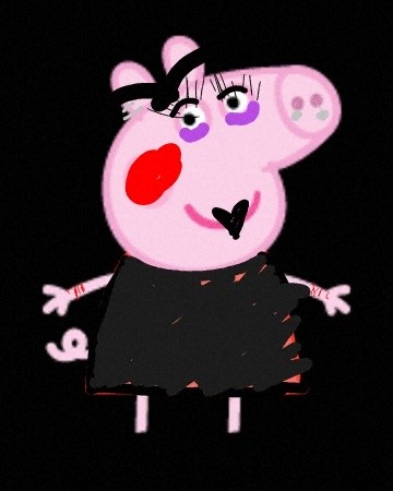 This gothic peppa pigussy in my camera roll | Sir.Waffles | Digital Drawing | PENUP