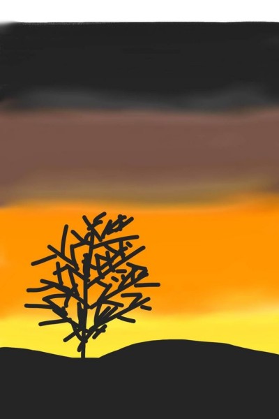 (Scenery) Sunset Time-Daylight Landscape  | AlenWithGalaxy | Digital Drawing | PENUP