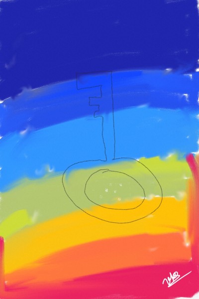 A Rainbow Key! | UdayK | Digital Drawing | PENUP