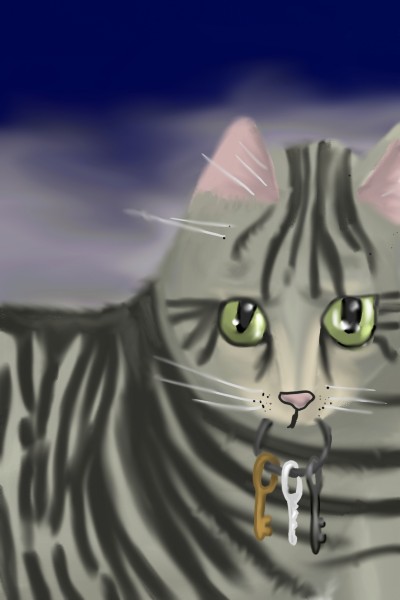 cat with keys | avigailit9 | Digital Drawing | PENUP