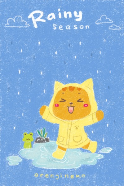 Rainy season | Orenjineko | Digital Drawing | PENUP