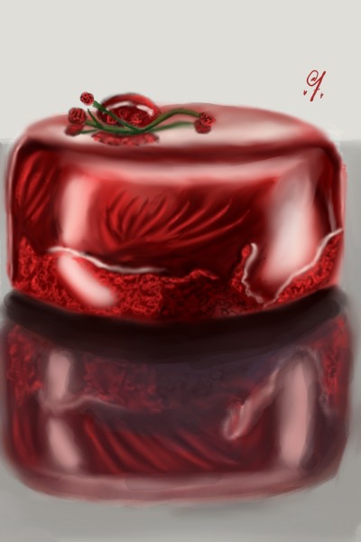 Glazed Mirror Cake For Valentine's day | AT1 | Digital Drawing | PENUP