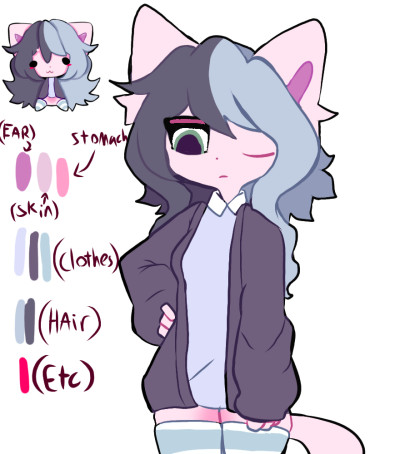 A small ref sheet-(Will do better one) | __ThatOnePiyo__ | Digital Drawing | PENUP