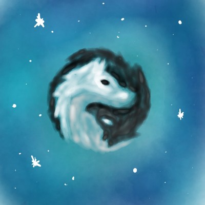 ( Ĭ ^ Ĭ ) | White_Wolf | Digital Drawing | PENUP