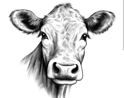 a cow sketch  | inshaangel | Digital Drawing | PENUP