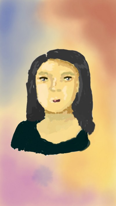 An attempt to draw Monalisa during class   | booboo | Digital Drawing | PENUP