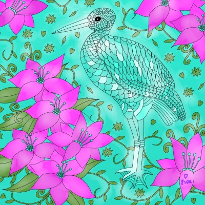 Heron Beauty  | Essie | Digital Drawing | PENUP